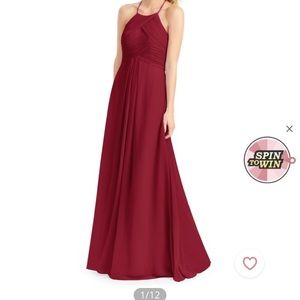 Azazie ginger burgundy bridesmaid dress size A2